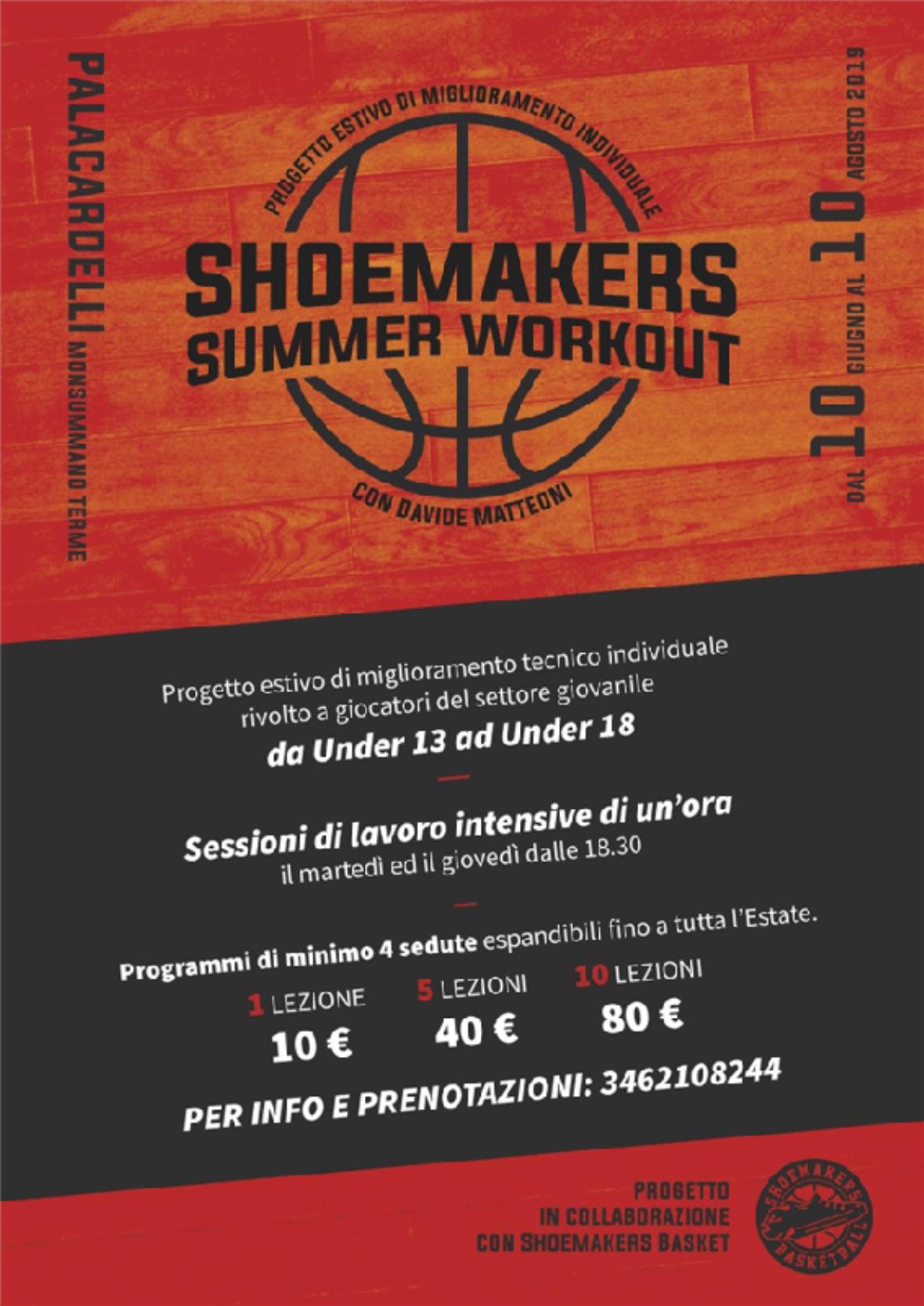 Shoemakers Summer Workout