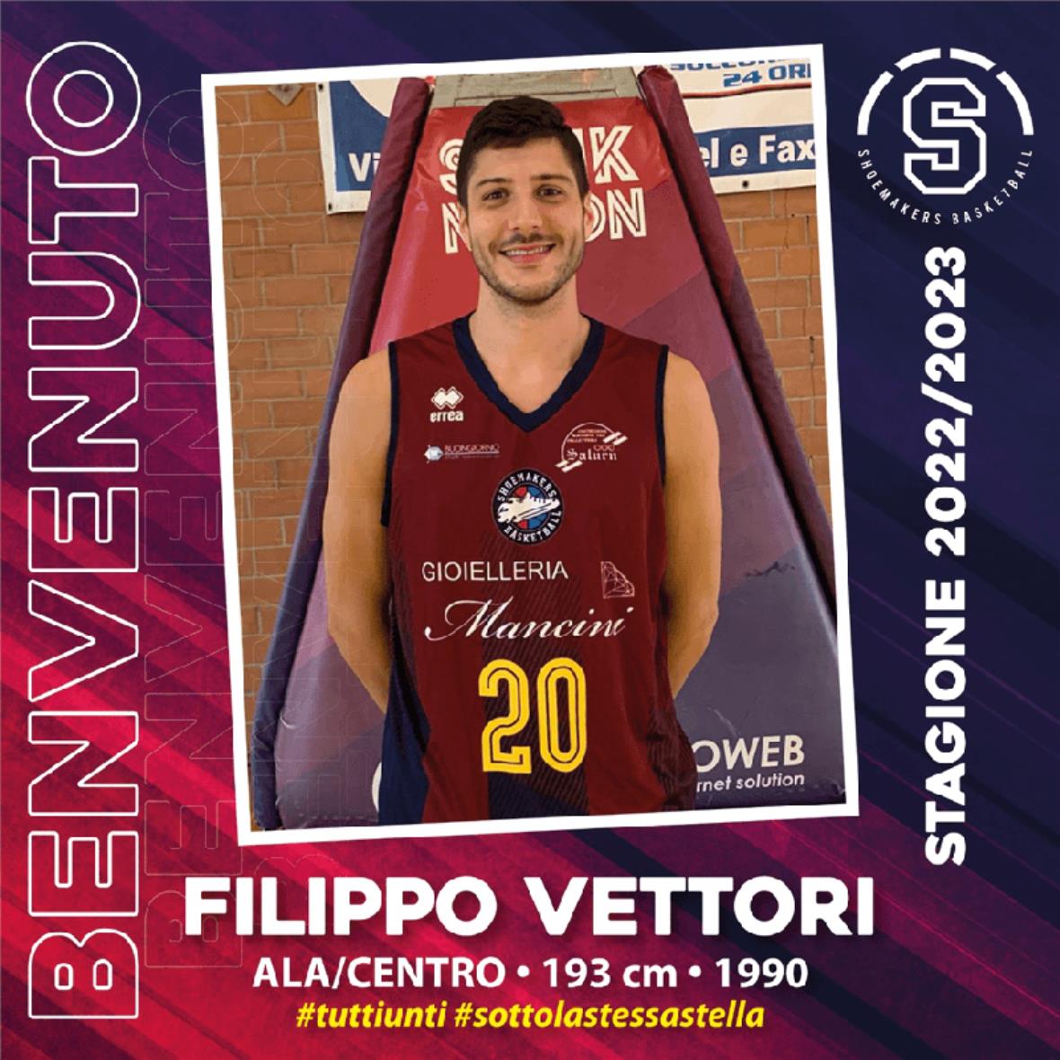 Primo colpo di mercato: Filippo Vettori in maglia Shoemakers!