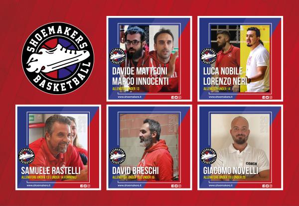 Gli Shoemakers presentano la squadra di allenatori per le formazioni giovanili della stagione 2020-2021