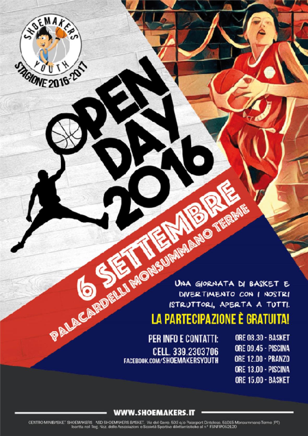 Open Day Shoemakers il 6 Settembre a Monsummano Terme
